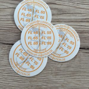 Sticker Halbkreisflugregeln VFR